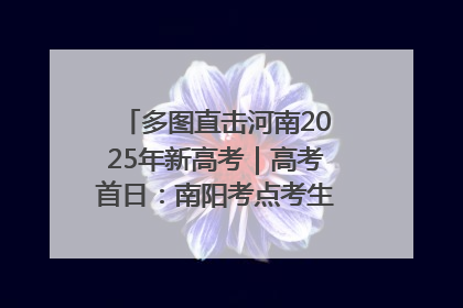 多图直击河南2025年新高考｜高考首日：南阳考点考生信心满满迎战