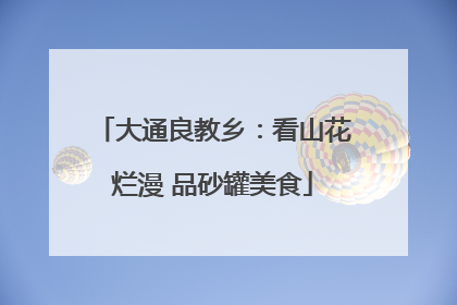 大通良教乡：看山花烂漫 品砂罐美食