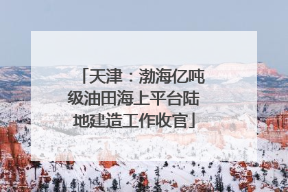 天津：渤海亿吨级油田海上平台陆地建造工作收官