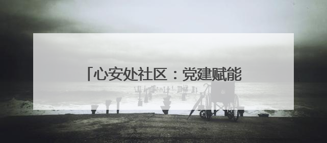 心安处社区：党建赋能 提升群众幸福指数