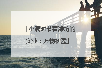 小满时节看潍坊的实业：万物初盈