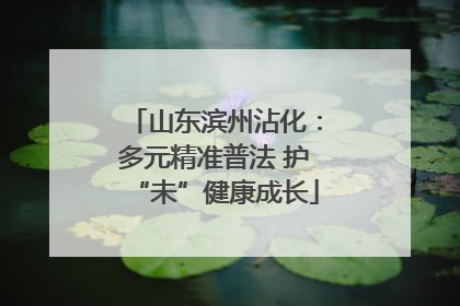 山东滨州沾化：多元精准普法 护“未”健康成长