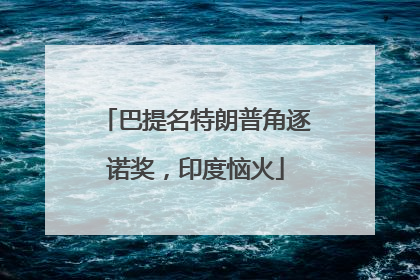 巴提名特朗普角逐诺奖，印度恼火