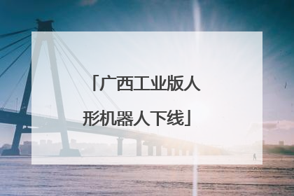 广西工业版人形机器人下线