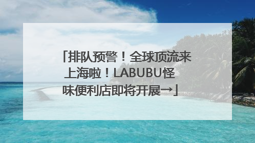 排队预警！全球顶流来上海啦！LABUBU怪味便利店即将开展→