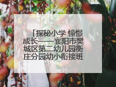 探秘小学 憧憬成长——襄阳市樊城区第二幼儿园衡庄分园幼小衔接班走进小学开展参观体验活动