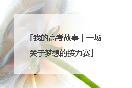 我的高考故事｜一场关于梦想的接力赛