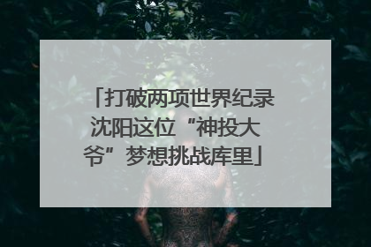 打破两项世界纪录 沈阳这位“神投大爷”梦想挑战库里