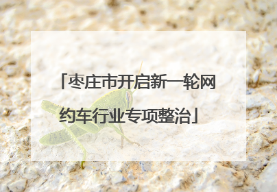 枣庄市开启新一轮网约车行业专项整治
