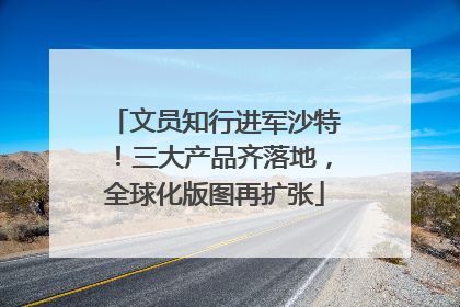 文员知行进军沙特！三大产品齐落地，全球化版图再扩张