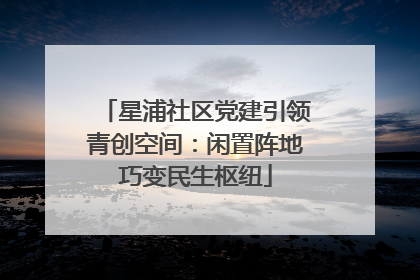 星浦社区党建引领青创空间：闲置阵地巧变民生枢纽