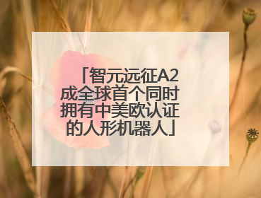 智元远征A2成全球首个同时拥有中美欧认证的人形机器人