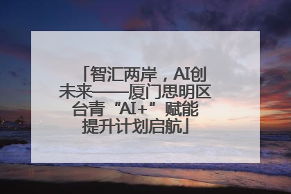 智汇两岸，AI创未来——厦门思明区台青“AI+”赋能提升计划启航