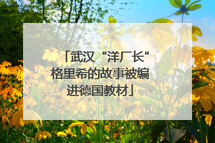 武汉“洋厂长”格里希的故事被编进德国教材