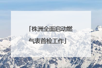 株洲全面启动燃气表首检工作