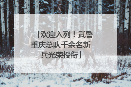 欢迎入列！武警重庆总队千余名新兵光荣授衔