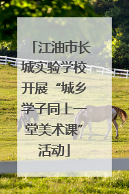 江油市长城实验学校开展“城乡学子同上一堂美术课”活动