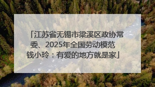江苏省无锡市梁溪区政协常委、2025年全国劳动模范钱小玲：有爱的地方就是家