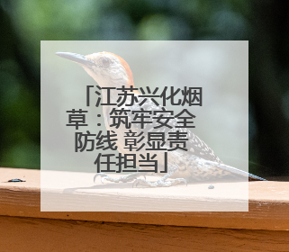 江苏兴化烟草：筑牢安全防线 彰显责任担当