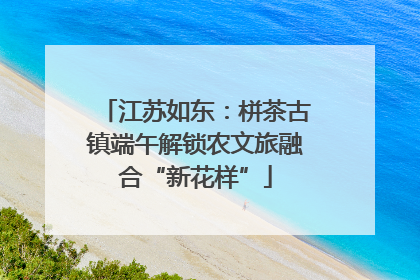 江苏如东：栟茶古镇端午解锁农文旅融合“新花样”