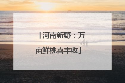 河南新野：万亩鲜桃喜丰收