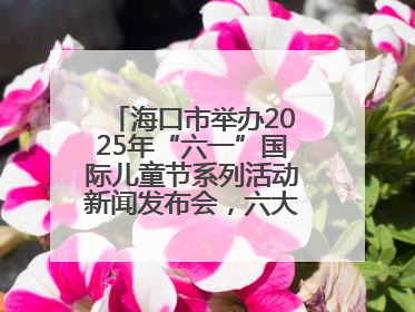 海口市举办2025年“六一”国际儿童节系列活动新闻发布会，六大主题活动助力儿童友好城市建设