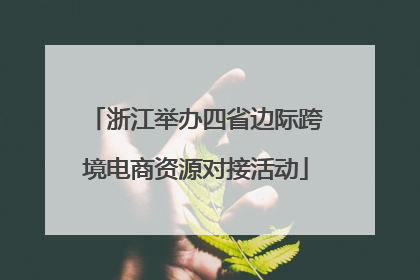 浙江举办四省边际跨境电商资源对接活动