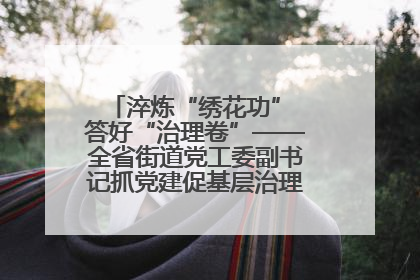 淬炼“绣花功” 答好“治理卷”——全省街道党工委副书记抓党建促基层治理培训示范班侧记