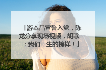 游本昌宣誓入党，陈龙分享现场视频，胡歌：我们一生的榜样！