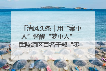 清风头条｜用“案中人”警醒“梦中人” 武陵源区百名干部“零距离”接受警示教育
