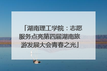 湖南理工学院：志愿服务点亮第四届湖南旅游发展大会青春之光