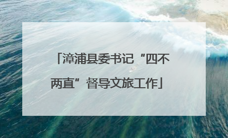 漳浦县委书记“四不两直”督导文旅工作
