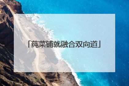 莼菜铺就融合双向道