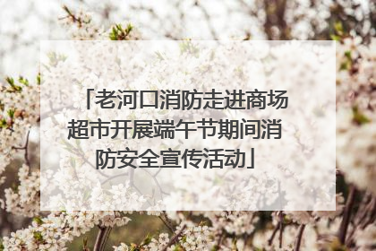 老河口消防走进商场超市开展端午节期间消防安全宣传活动