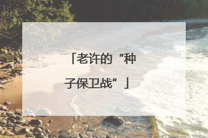 老许的“种子保卫战”