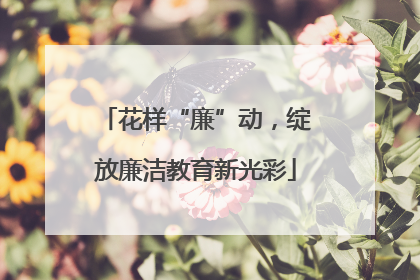 花样“廉”动，绽放廉洁教育新光彩