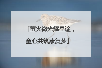 萤火微光耀星途，童心共筑康复梦