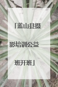 蓝山县摄影培训公益班开班