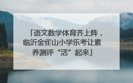 语文数学体育齐上阵，临沂金雀山小学乐考让素养测评“活”起来