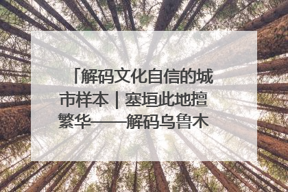 解码文化自信的城市样本｜塞垣此地擅繁华——解码乌鲁木齐的文化自信样本