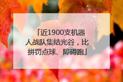近1900支机器人战队集结光谷，比拼罚点球、障碍跑