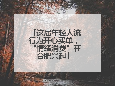 这届年轻人流行为开心买单，“情绪消费”在合肥兴起