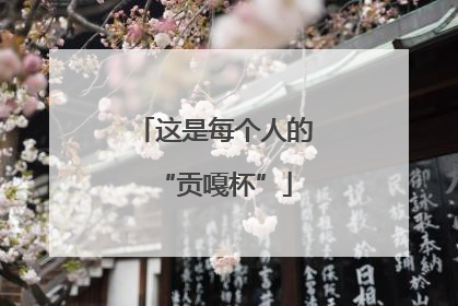 这是每个人的“贡嘎杯”