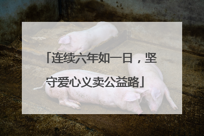 连续六年如一日，坚守爱心义卖公益路