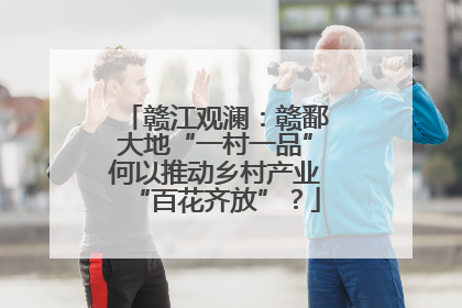 赣江观澜：赣鄱大地“一村一品”何以推动乡村产业“百花齐放”？