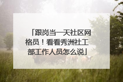 跟岗当一天社区网格员！看看秀洲社工部工作人员怎么说