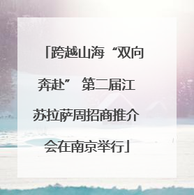跨越山海“双向奔赴” 第二届江苏拉萨周招商推介会在南京举行