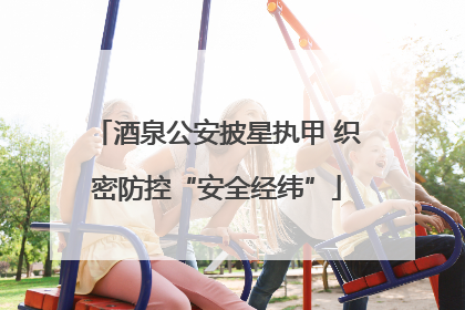 酒泉公安披星执甲 织密防控“安全经纬”