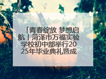 青春绽放 梦想启航丨菏泽市万福实验学校初中部举行2025年毕业典礼暨成长礼赞活动
