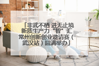 非武不栖 进无止境 新质生产力“智”汇常州创新创业邀请赛（武汉站）圆满举办